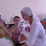 Сестры милосердия в детском онкологическом диспансере